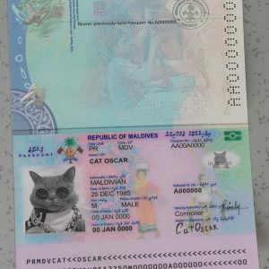Maldives-Passport-Template
