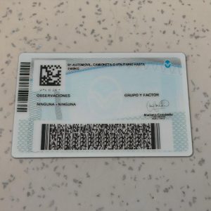 Argentina Driver License PSD Template