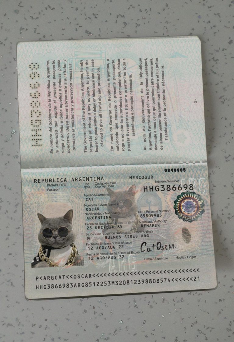 Argentina-Passport-Template