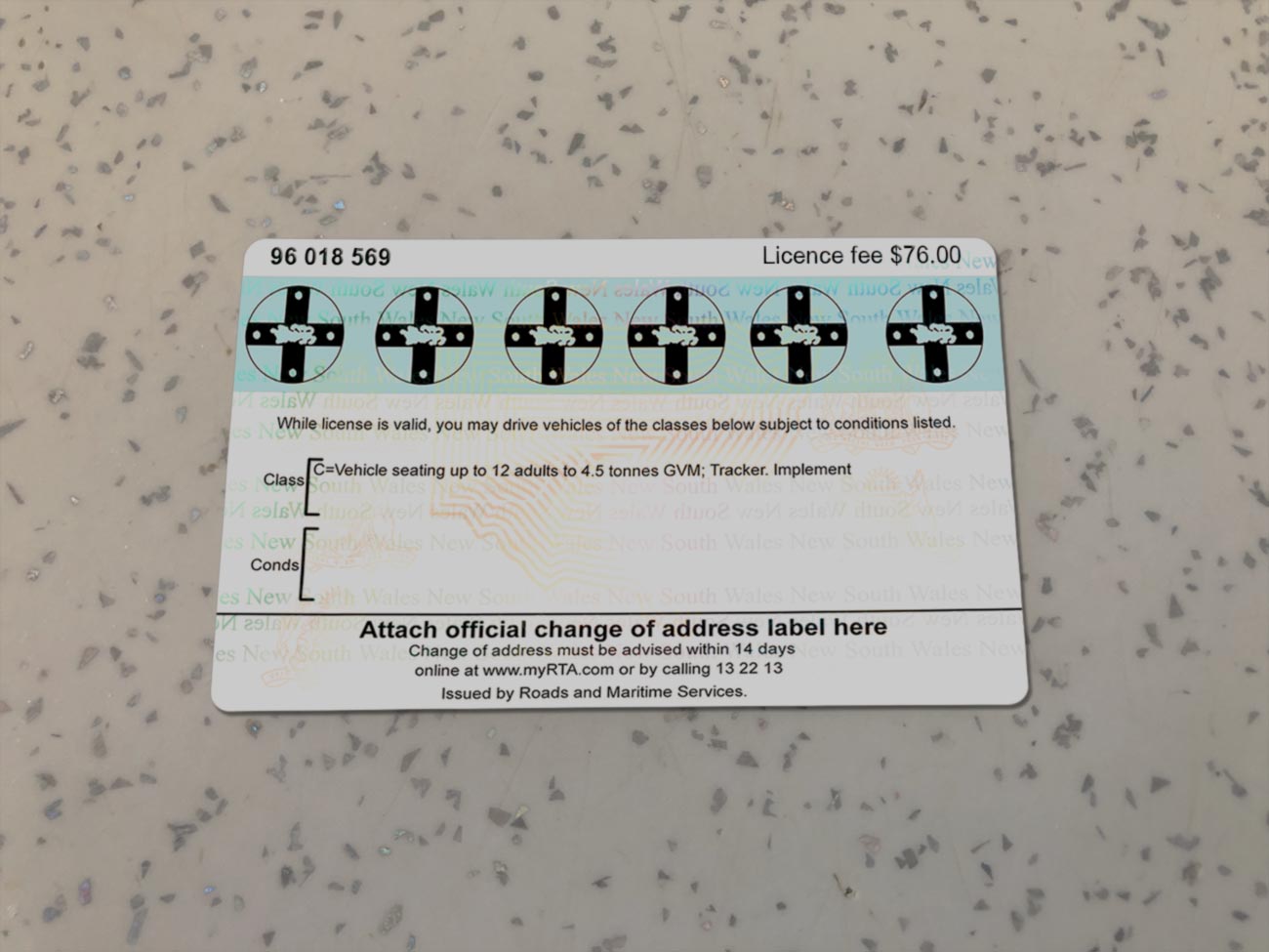 NSW Driver License PSD, Australia ID Template,