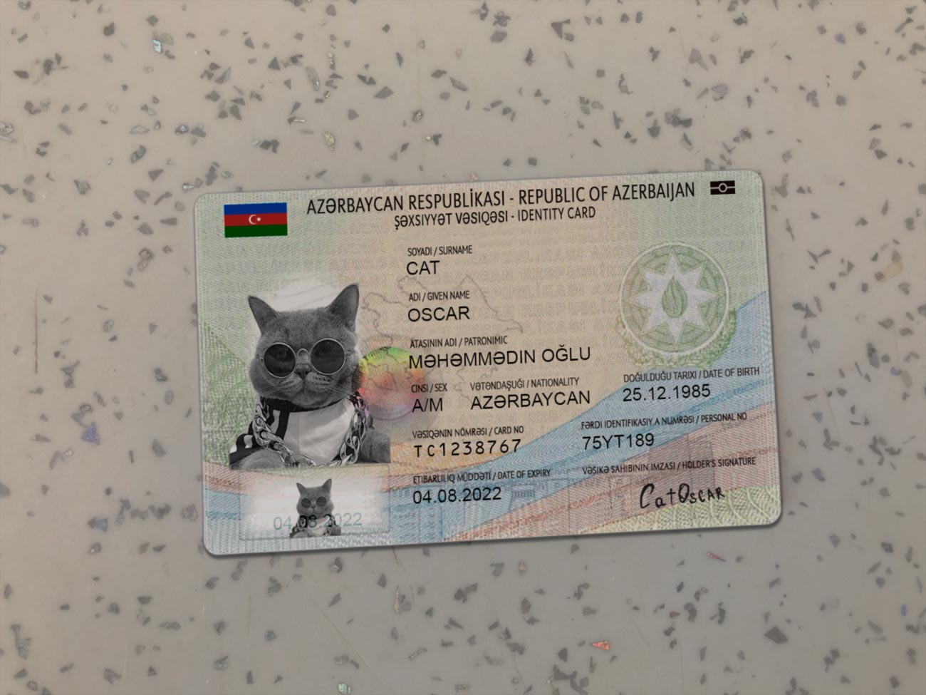 Azerbaijan Identity Card