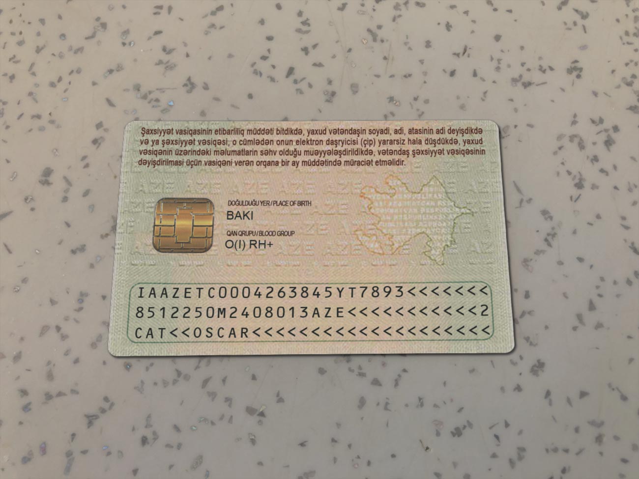 Azerbaijan Identity Card