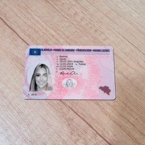 Belgium Driver License PSD Template