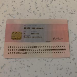 Belgium Permanent Residence Card Template – Fully Editable PSD