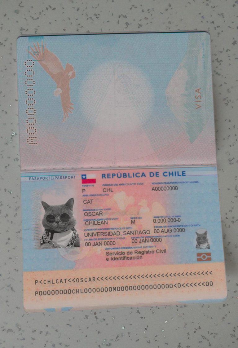 Chile-Passport-Template