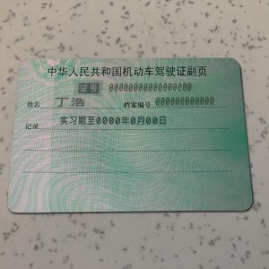 China-Driver-License-Template