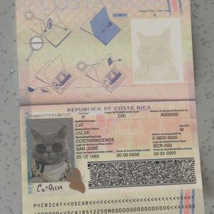 Costa-Rica-Passport-Template