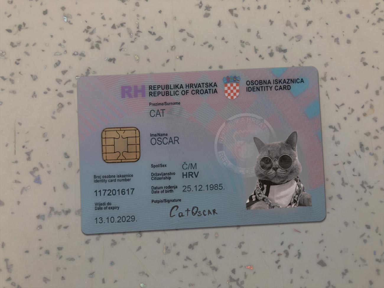 Croatia Identity Card