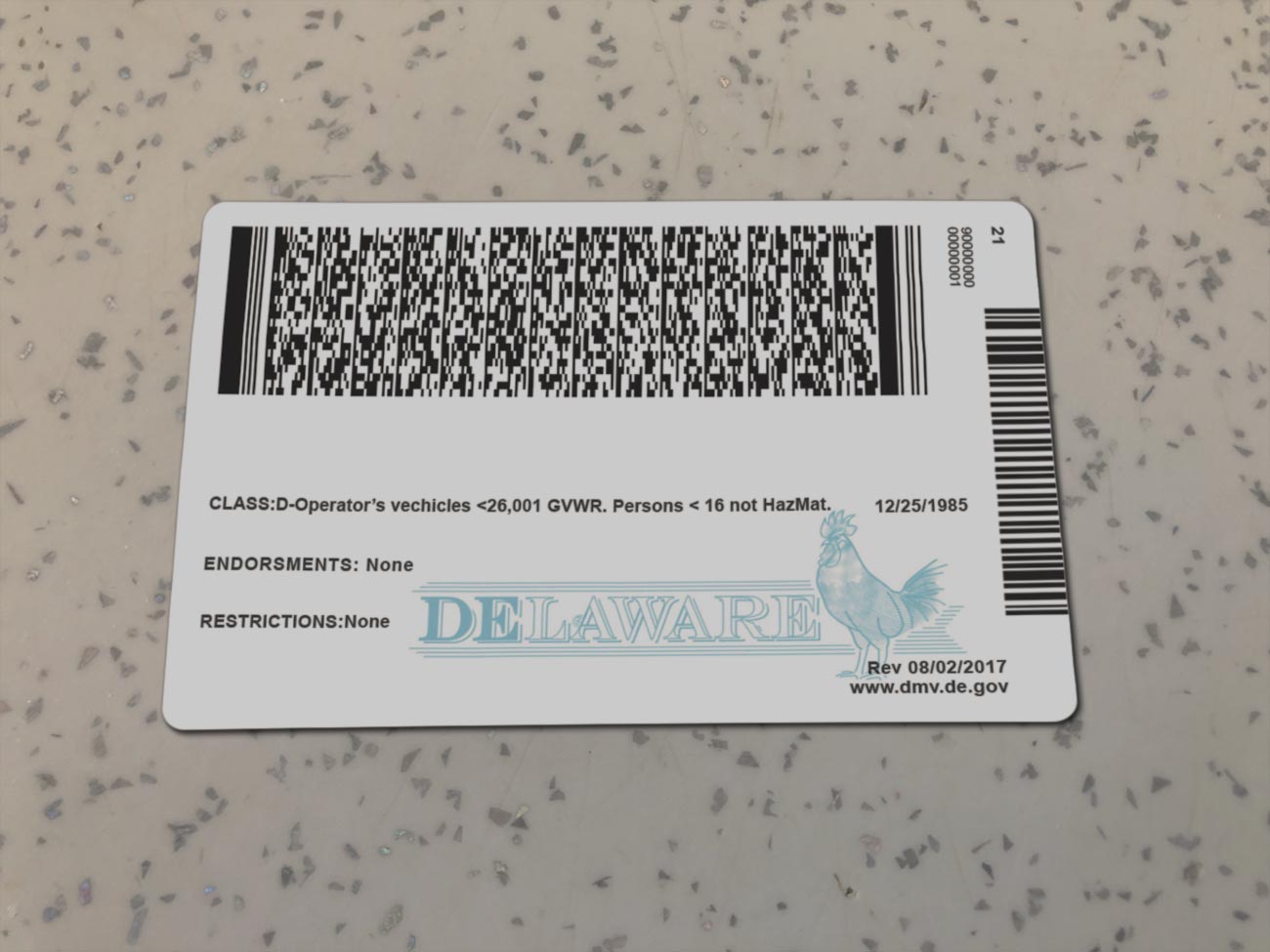 Delaware-Driver-License-Template-