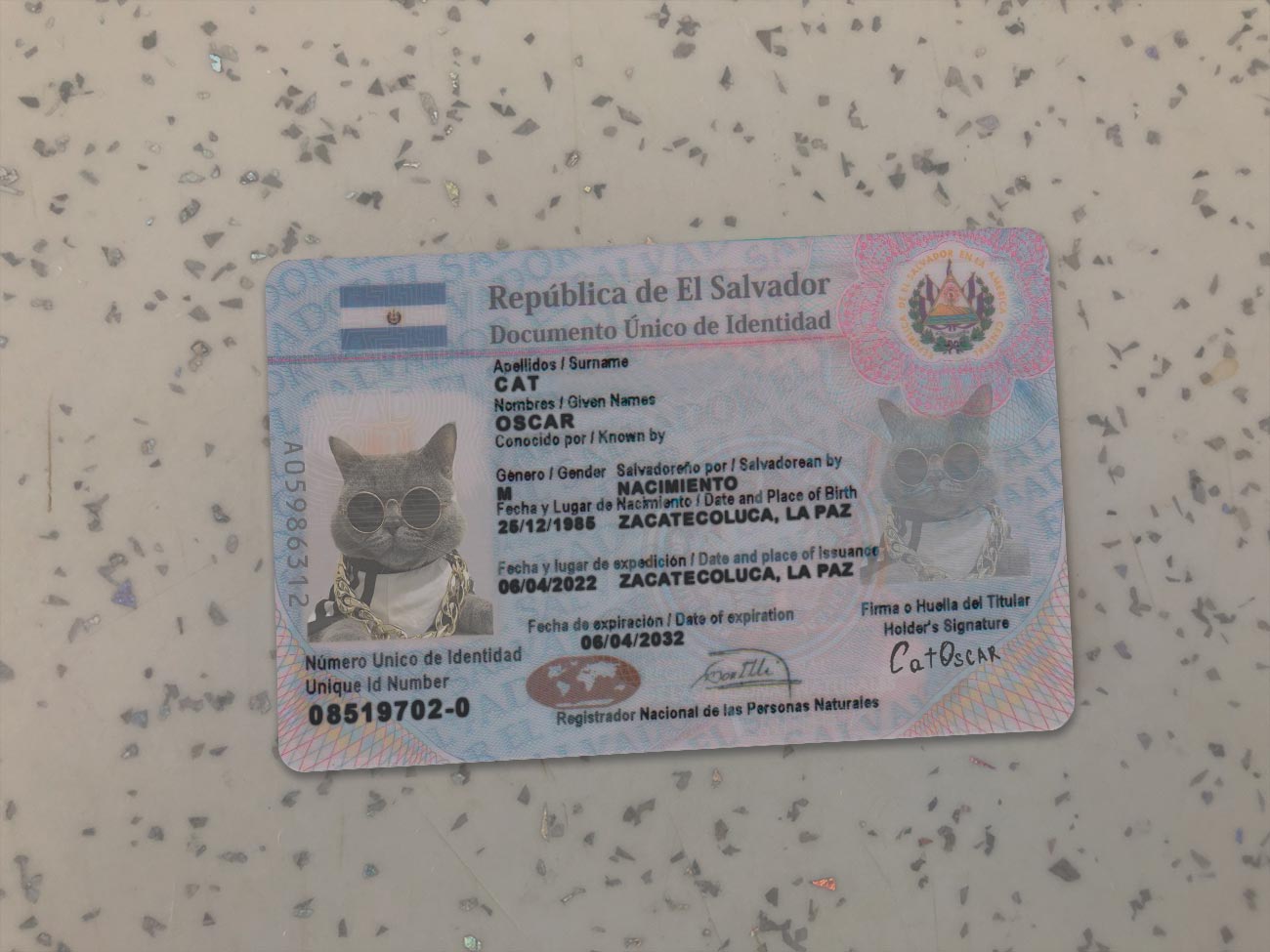 El-Salvador-Identity-Card-Template