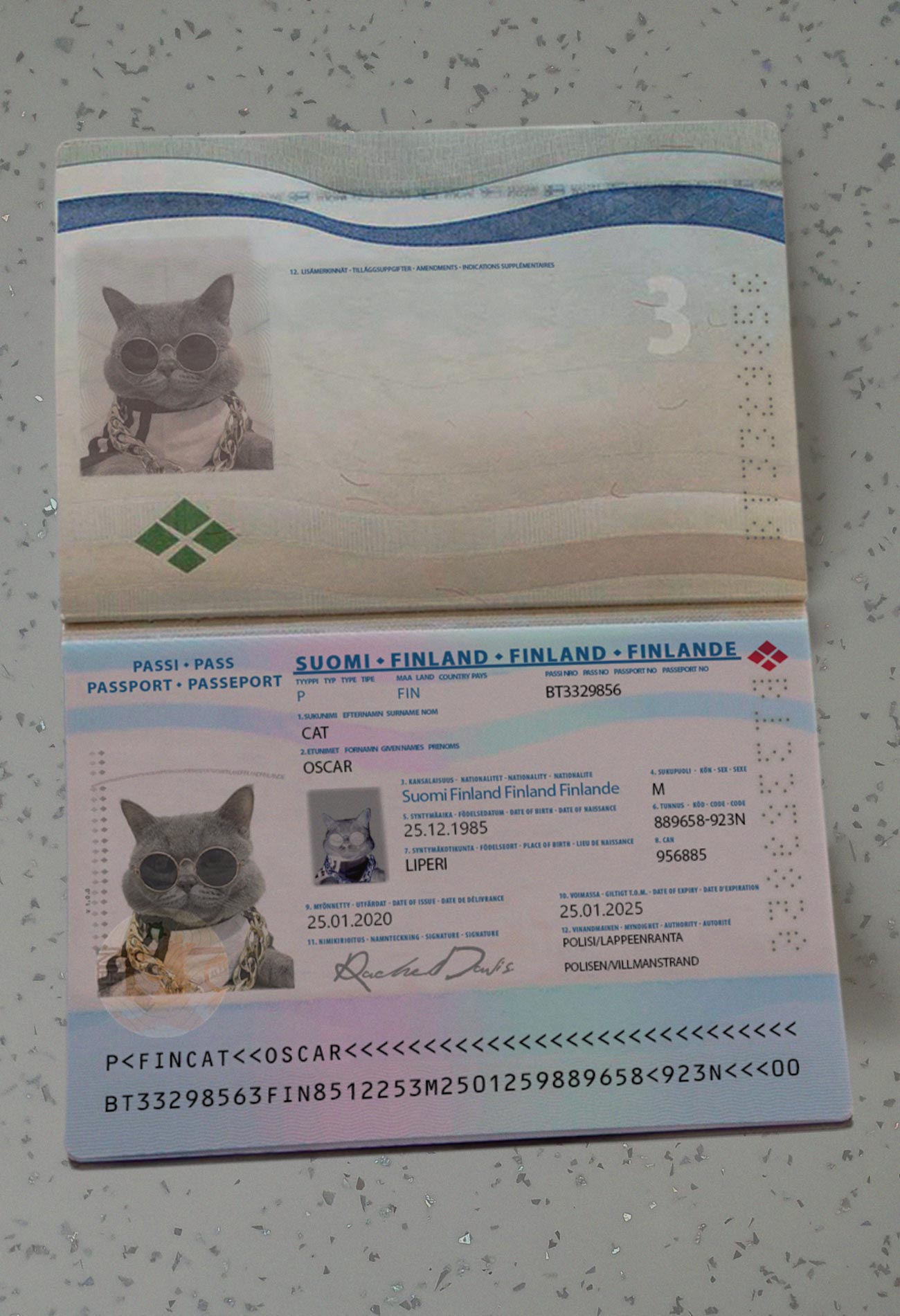 Finland-Passport-Template