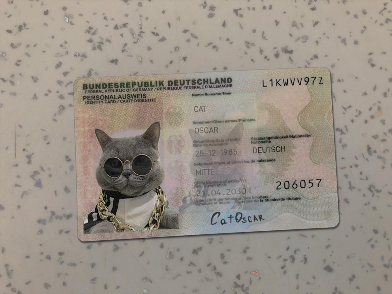 Germany Old Identity Card