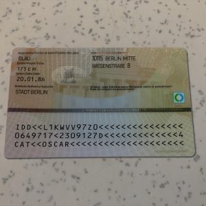 Germany Old Identity Card