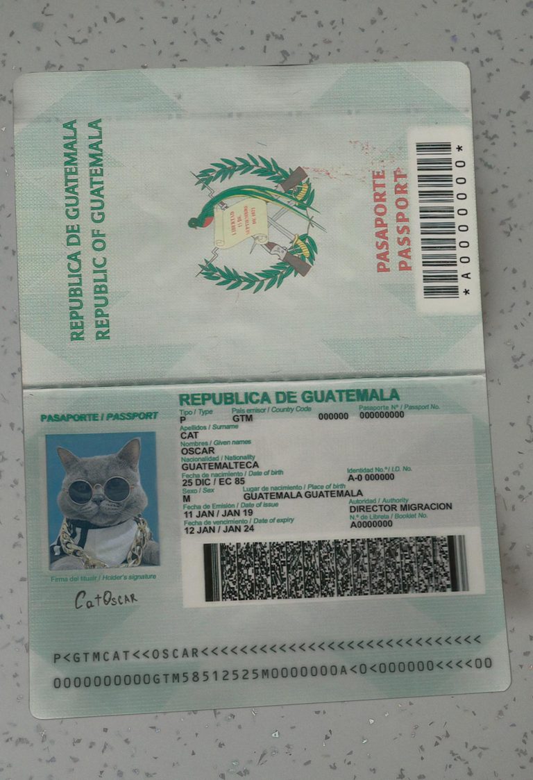Guatemala-Passport-Template
