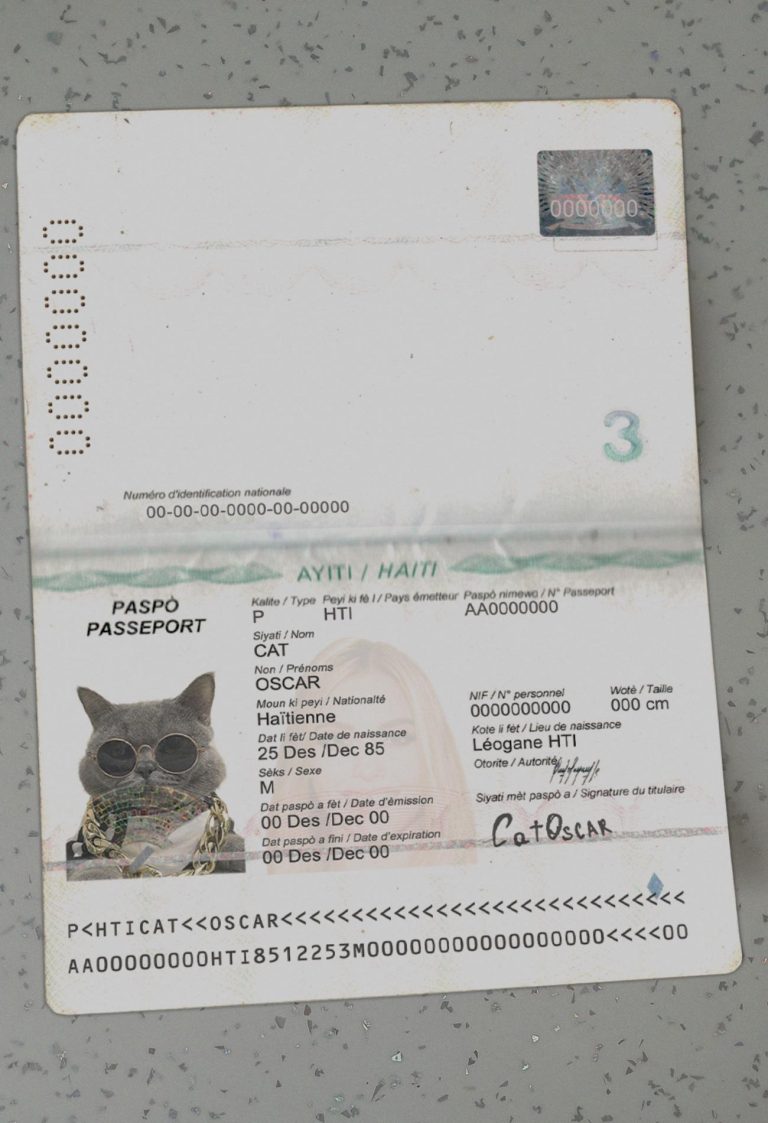 Haiti-Passport-Template