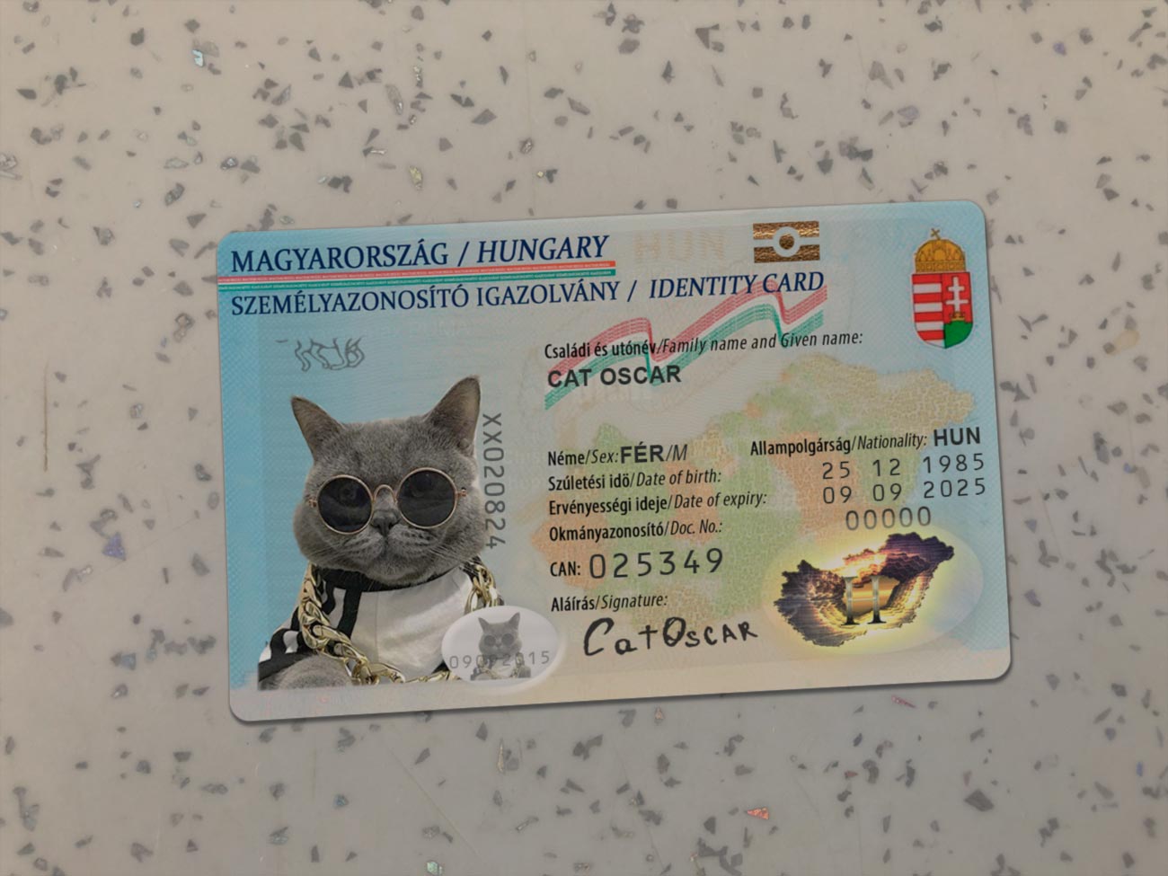 Hungary dentity Card