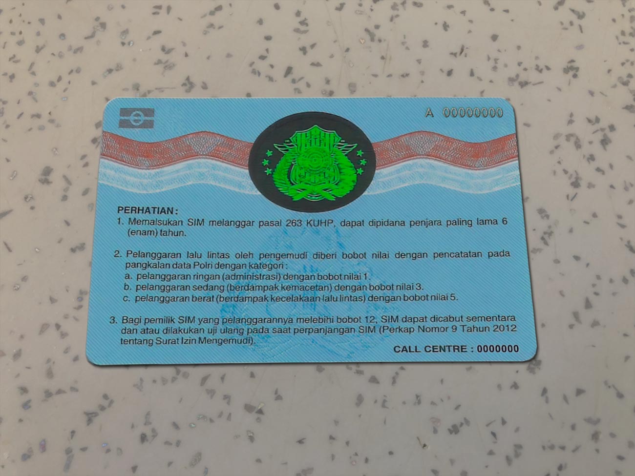 Indonesia-Driver-License-Template-