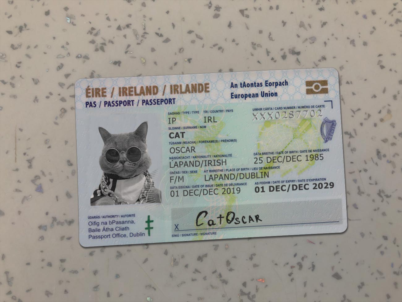 Ireland Identity Card