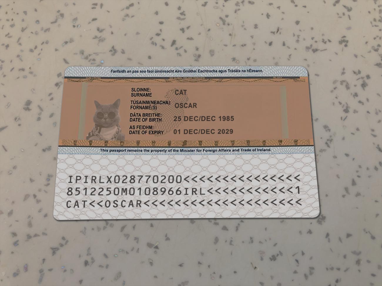 Ireland Identity Card