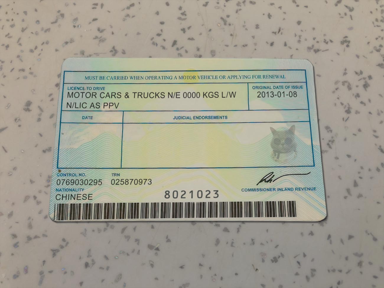 Jamaica-Driver-License-Template