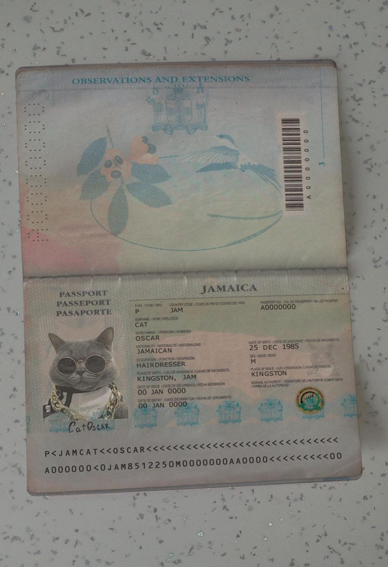 Jamaica-Passport-Template