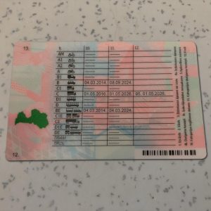 Latvia-Driver-License-Template
