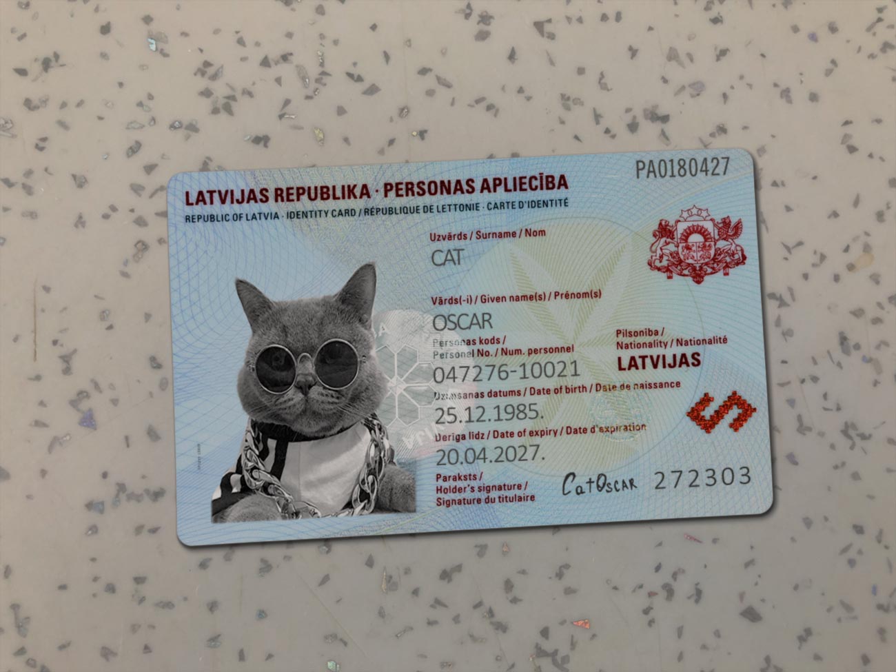 Latvia identity Card