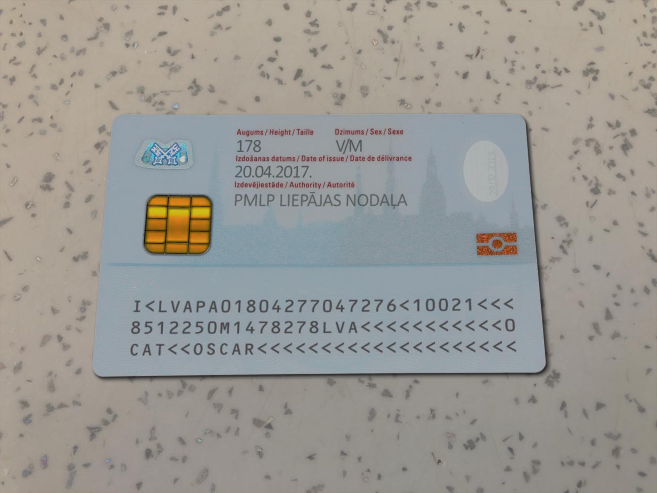 Latvia identity Card