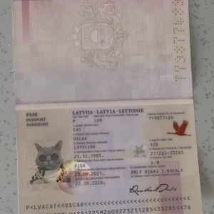 Latvia-Passport-Template