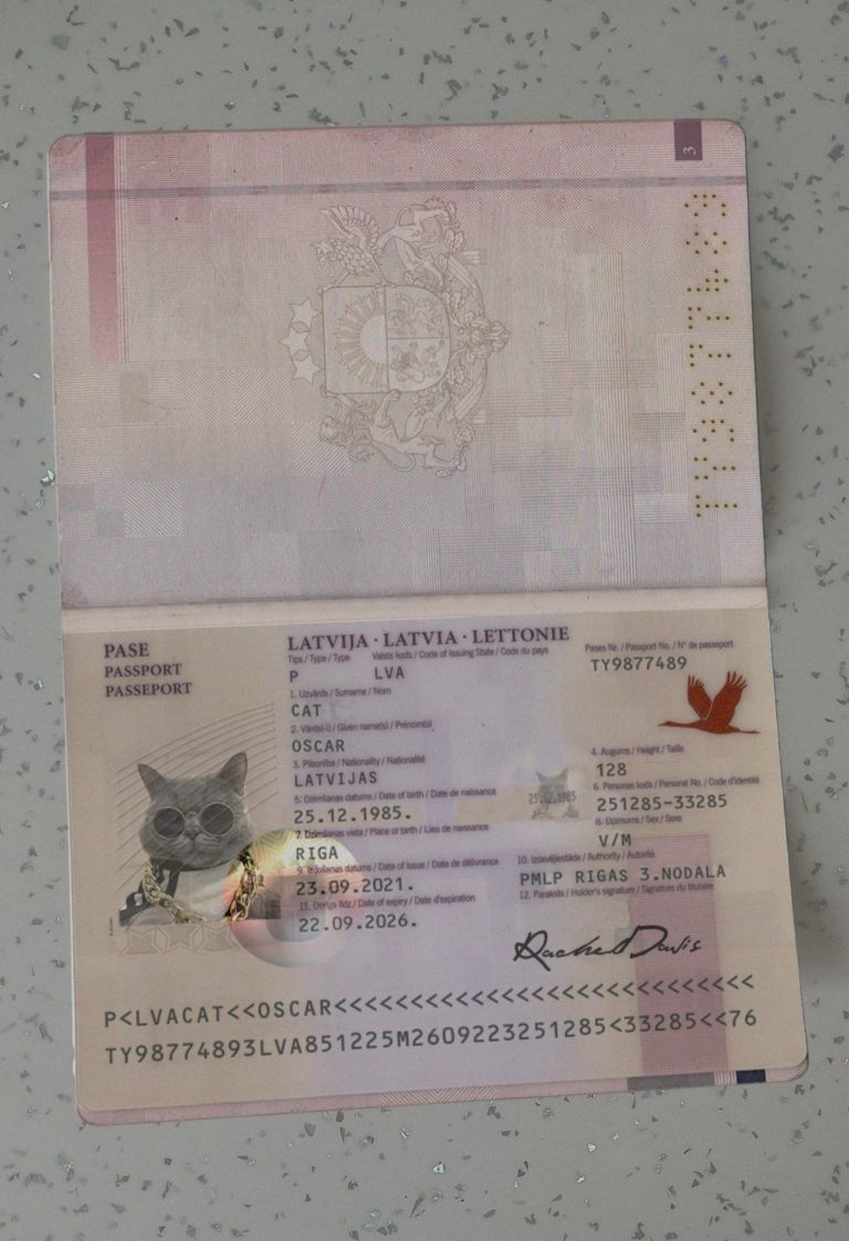 Latvia-Passport-Template