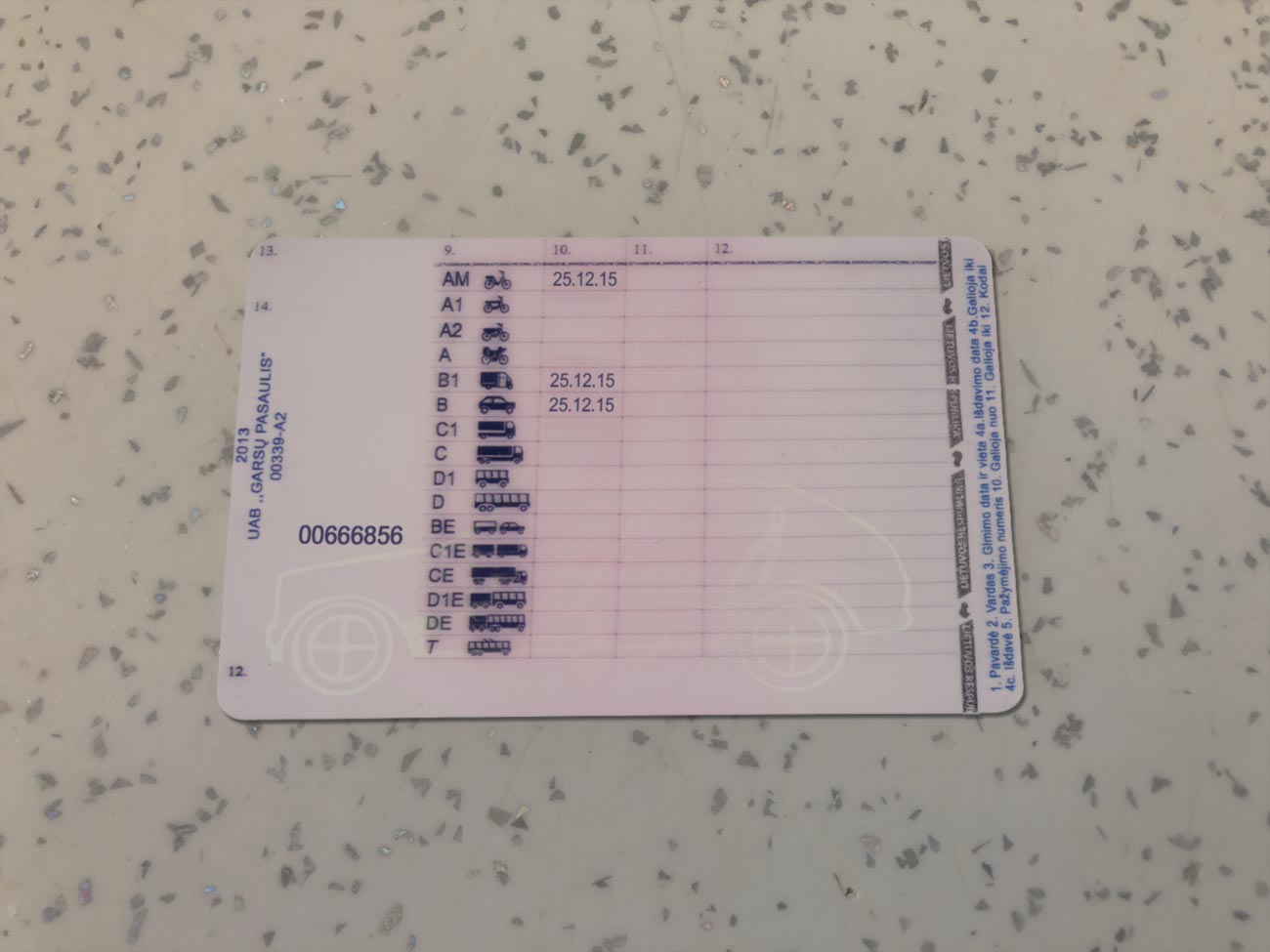 Lithuania-Driver-License-Template