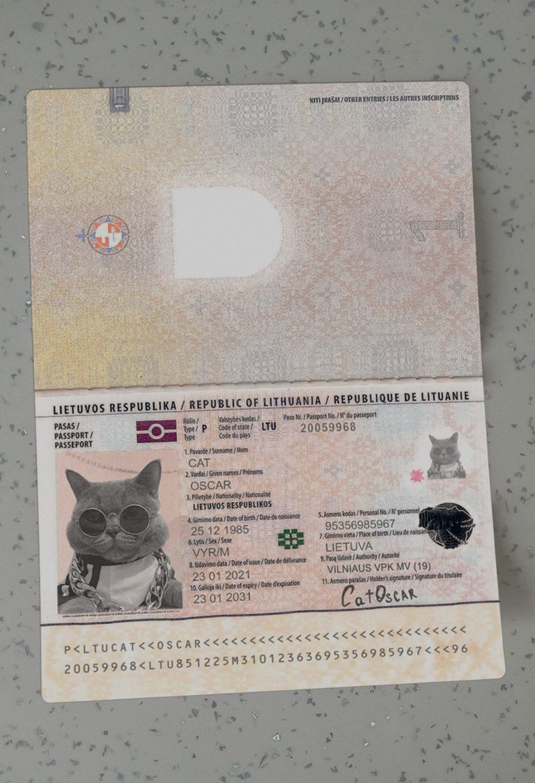 Lithuania-Passport-Template