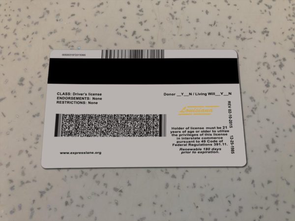 Louisiana-Driver-License-Template