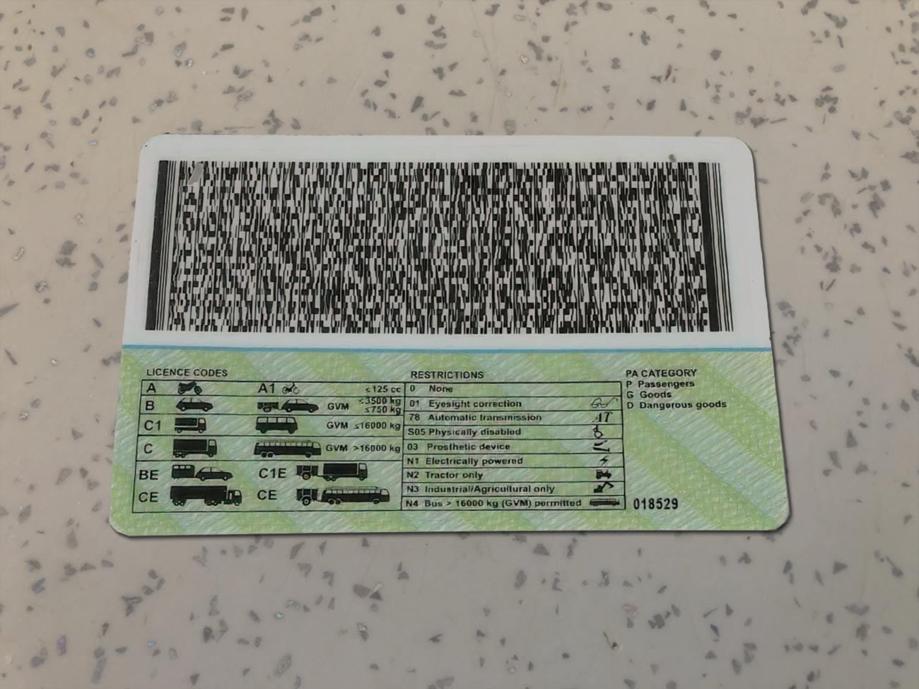 Namibia-Driver-License-Template