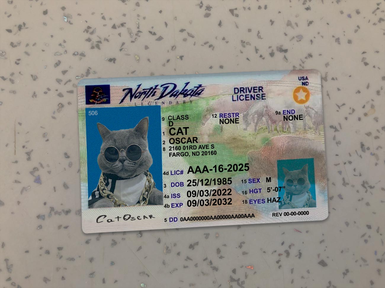 North-Dakota-Driver-License-Template-