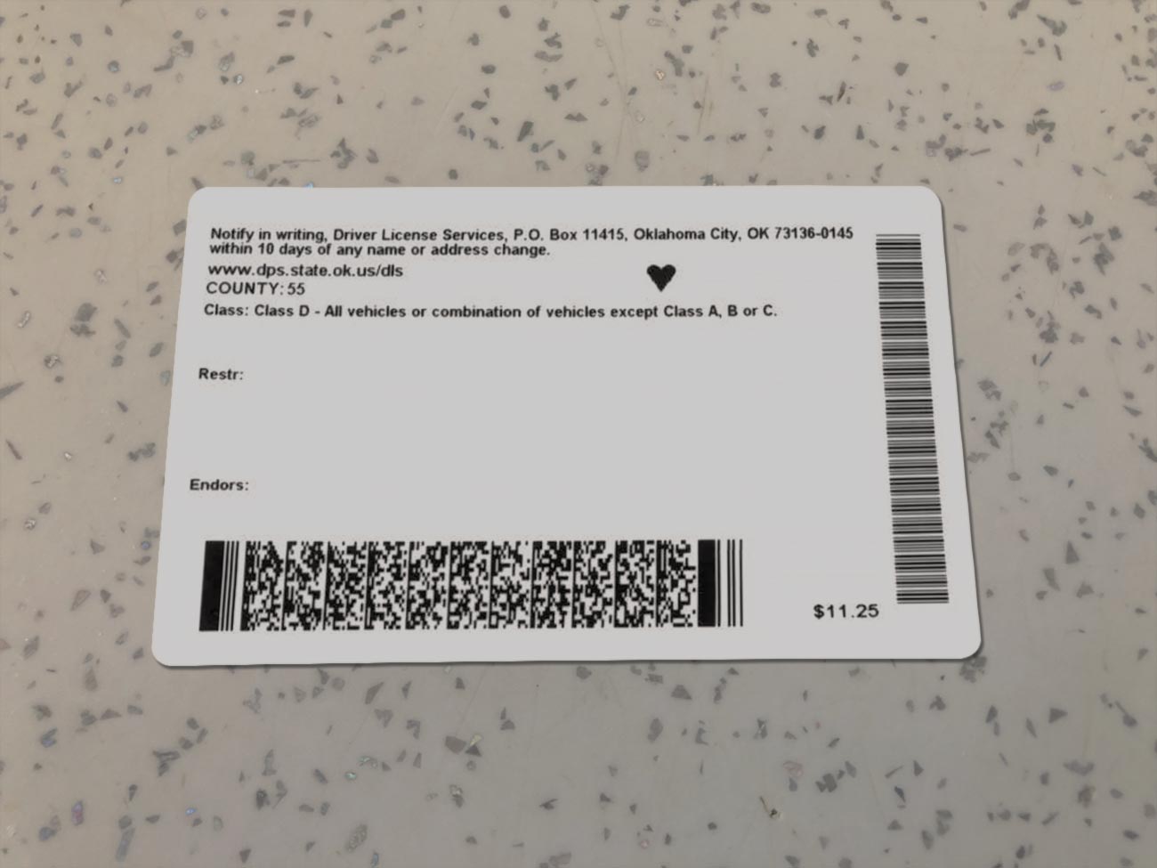 Oklahoma-Driver-License-Template