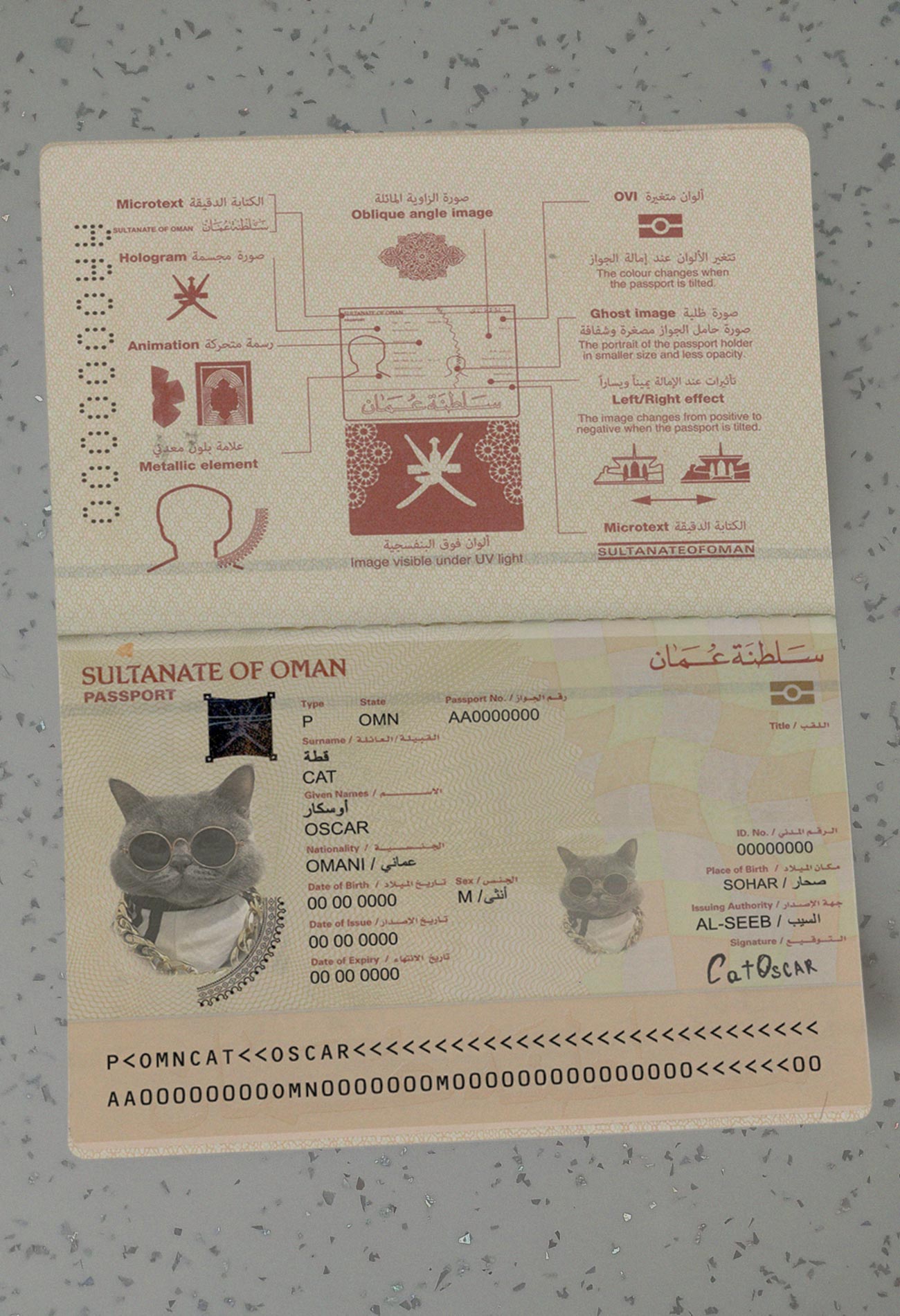 Oman-Passport-Template