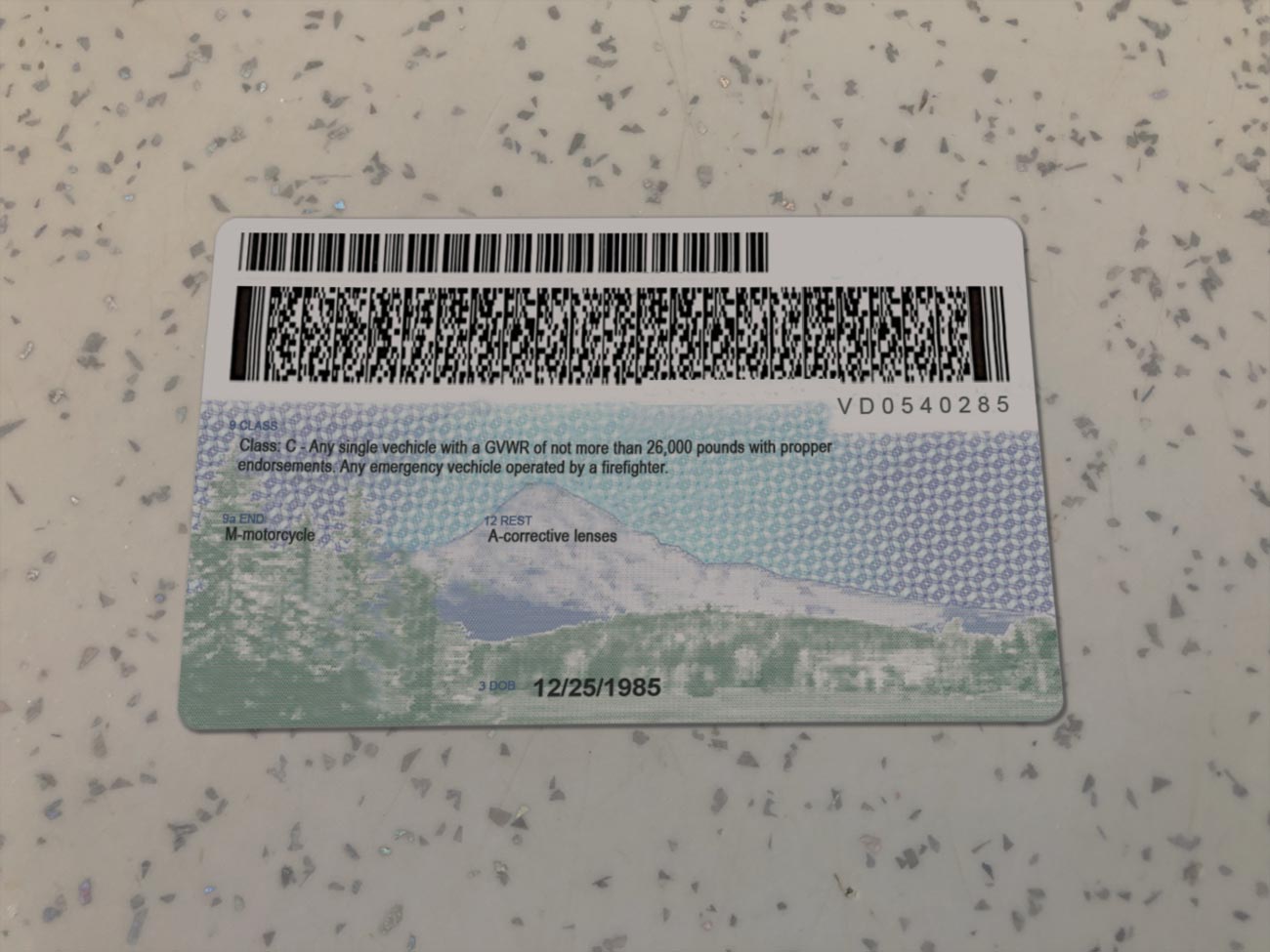 Load more Attachment Details Oregon-Driver-License-Template