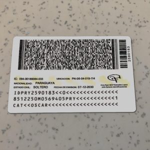 Paraguay-Identity-Card-Template