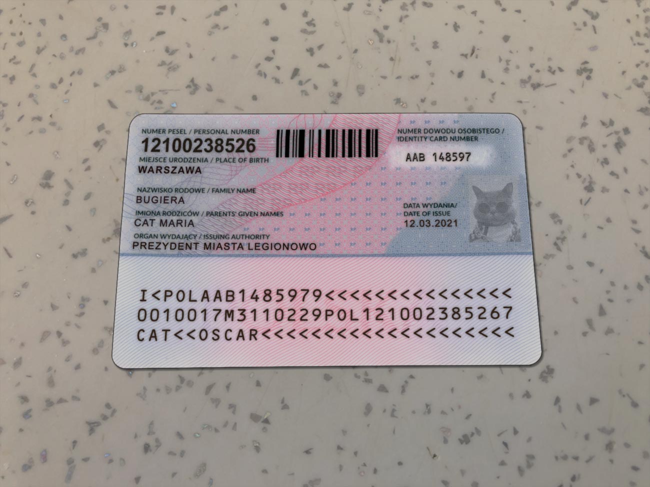 Poland Identity Card Template