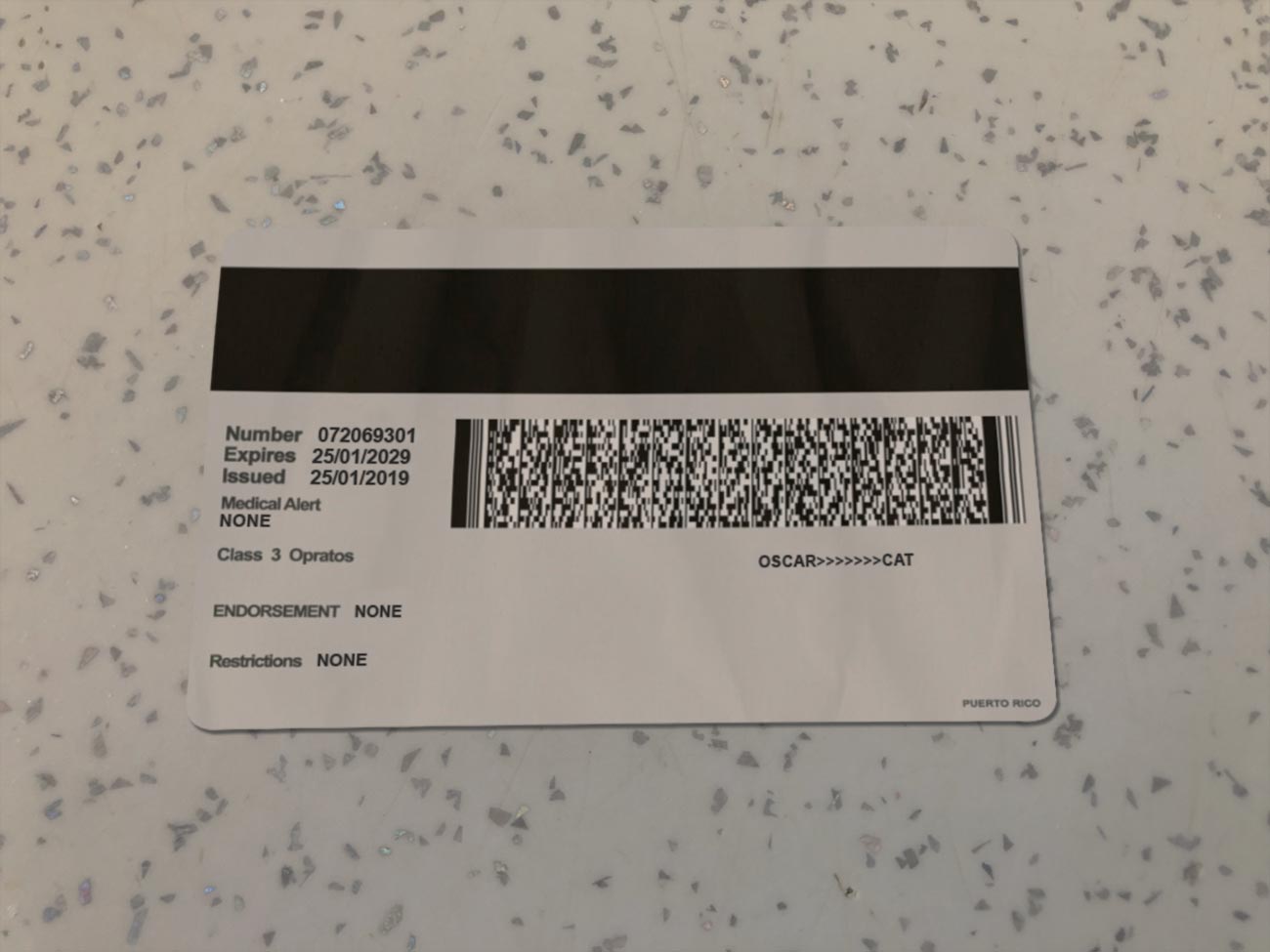 Puerto-Rico-Driver-License-Template