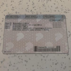 Singapore-Driver-License-Template