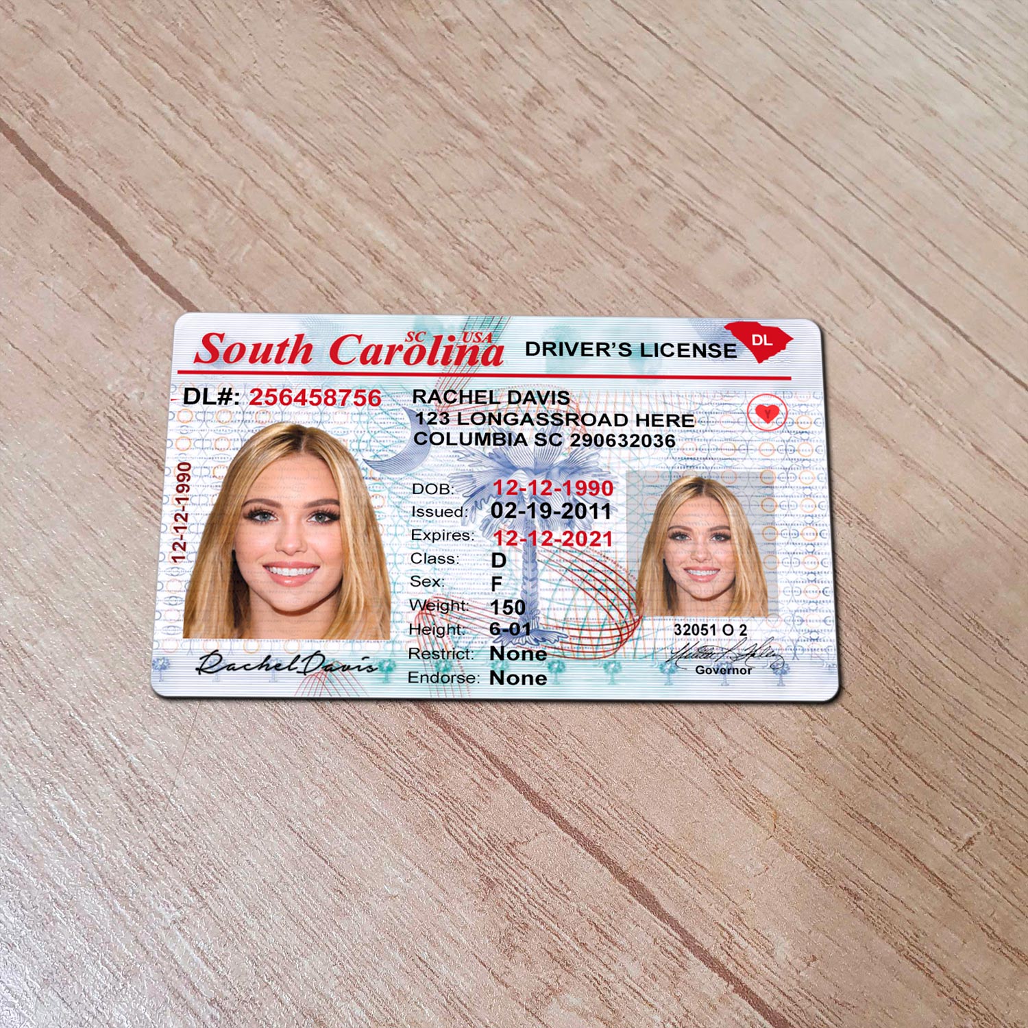 South-Carolina-Driver-License-Template-