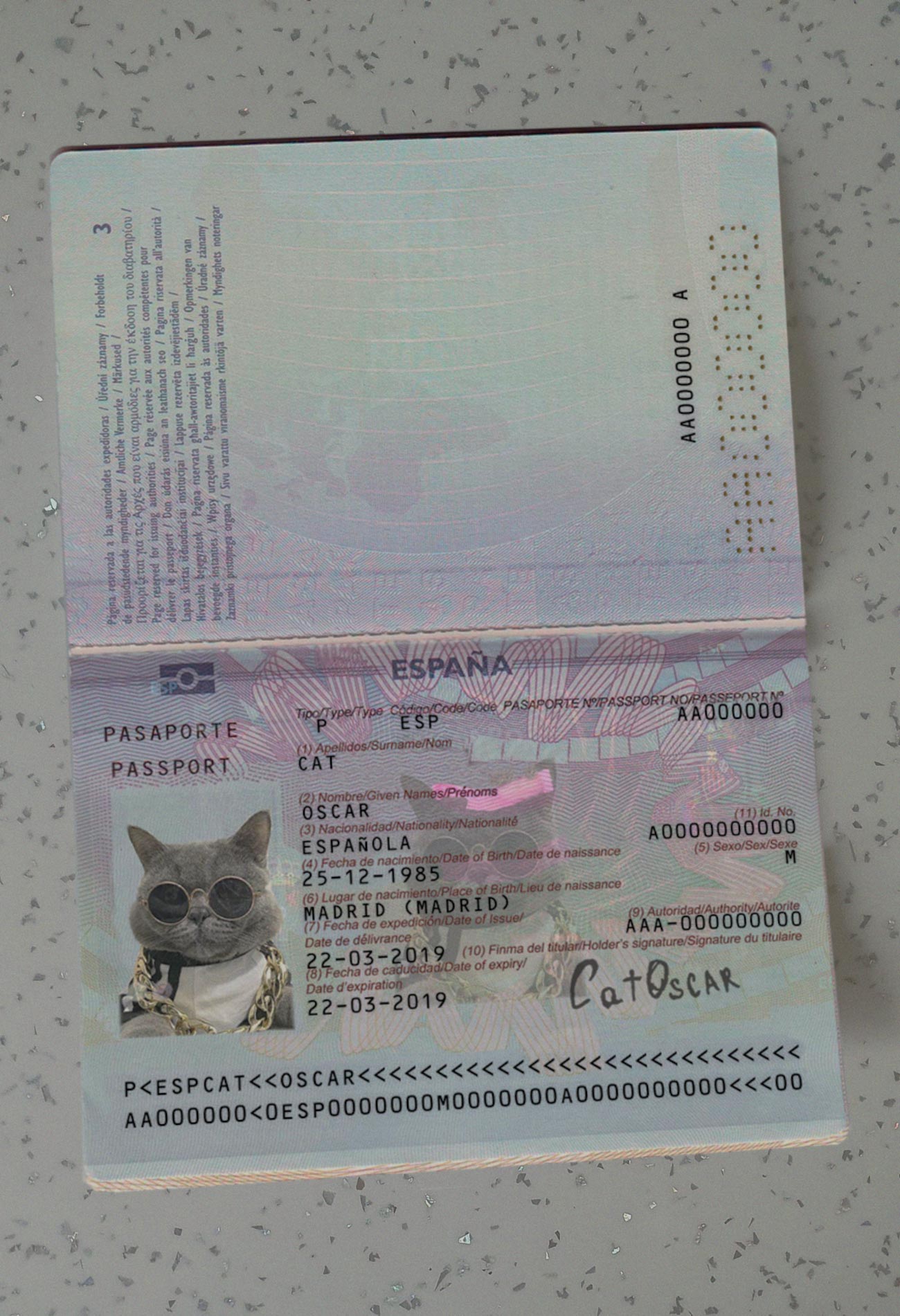 Spain-Passport-Template