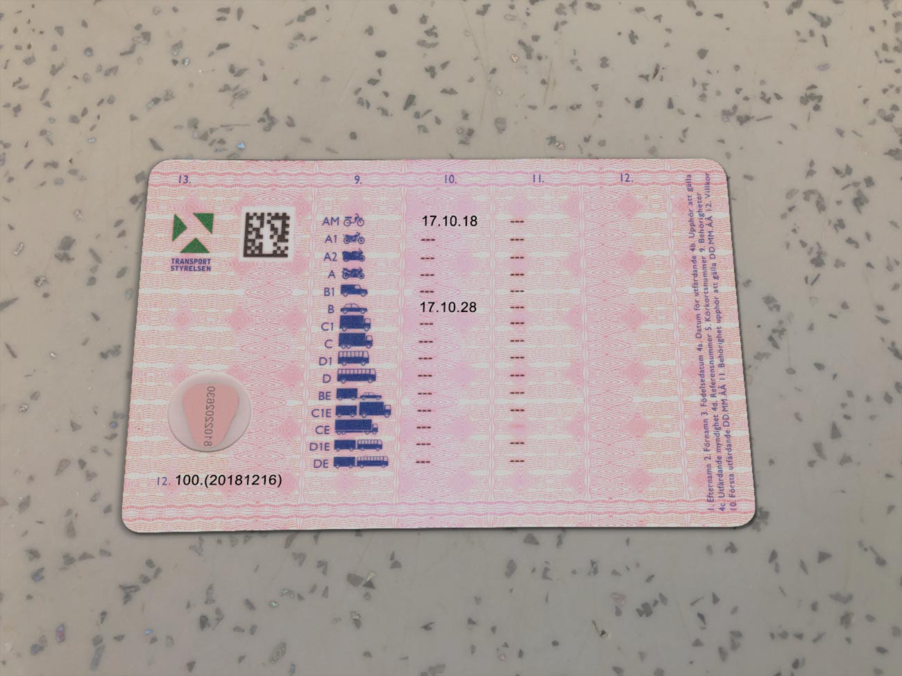 Sweden-Driver-License-Template