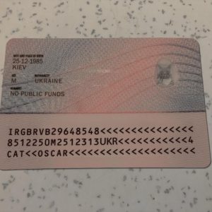 Editable UK Residence Permit PSD Template